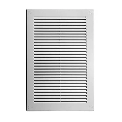 Image of Air Vent Grille with Fly Screen Ventilation Duct Cover 4&quot; 6&quot; 8&quot; 10&quot; 12&quot; White (200mm x 300mm)