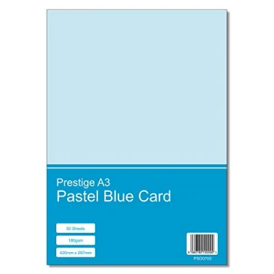 Image of Prestige A3 Pastel Blue 180gsm Craft Card x 50 Sheets per Pack
