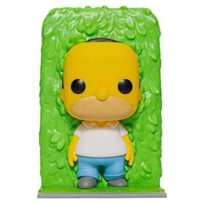 Image of Funko Pop The Simpsons Homer in Hedges Exclusive Vinyl Figure