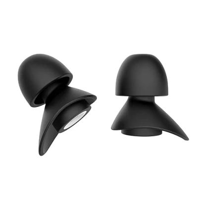 Image of Fitciz Ear Plugs for Sleeping, Soft and Comfortable Earplugs, Reusable Noise Reduction, Snoring, Concert, Airplane Pressure, Hearing Protection, etc. (Size S+L, Pairs*2)