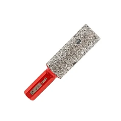 Image of DT DIATOOL Diamond Finger Milling Bit 15mm Hex Shank Enlarging Existing Holes of Porcelain Tile Marble Countertop Vacuum Brazed Grinding