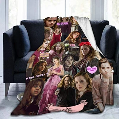 Image of Hermione Granger Soft Micro Fleece Throw Blanket Super Fuzzy Lightweight Plush Bed Couch Living Room 125CM X 100CM