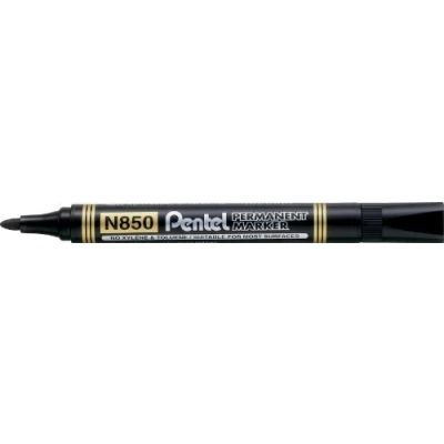 Image of 4x PENTEL N850 BLACK BULLET TIP PERMANENT MARKER PENS. MEDIUM TIP.N850 A