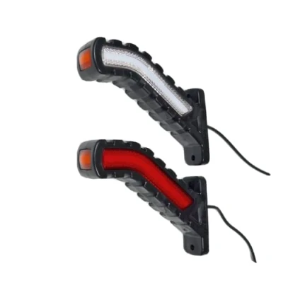 Image of 24/7 AUTO 2 x 24V LED white orange red neon side position marker lights truck chassis trailer bus caravan