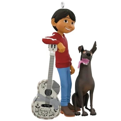 Image of Hallmark Keepsake Christmas Ornament 2024, Disney and Pixar Coco Miguel Dante, Gifts for Fans