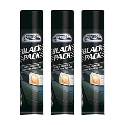 Image of Car Cleaning Sprays Pride Instant Valet, Interior Clean ‘N’ Shine, Leather Seat Spray 250ml, Black Pack, Body Polish Wax, Tyre Shine (Car Pack 300ml, of 3)