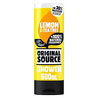 Image of Original Source Lemon &amp; Tea Tree Shower Gel Body Wash 500ml