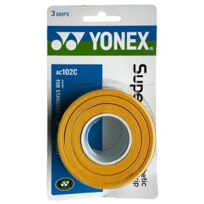 Image of Yonex Overgrip Super Grap 3 pack Tennis, Badminton, Squash Choice of colors (yellow)