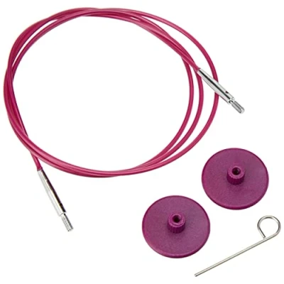 Image of Knit Pro Single Cable for Interchangeable Needles 76cm to make 100cm circulars, Purple