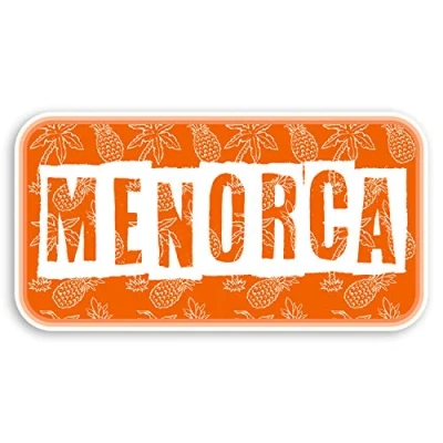 Image of 2 x 10cm Tropical Menorca Vinyl Stickers Spain Travel Luggage Sticker #31473 (10cm Wide)