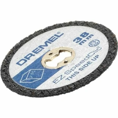 Image of Engino Dremel SC476 SpeedClic Cutting Wheels Multi Pack, Rotary Tool Accessory Kit of 5 Discs, 38 mm, 14 mm Depth for Plastic, PVC, Plexiglass