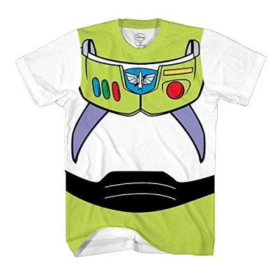 Image of disney Toy Story Buzz Lightyear Astronaut Costume Adult T Shirt (XXL, Buzz)