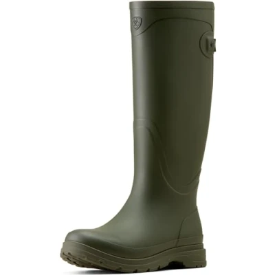 Image of ARIAT Womens Kelmarsh Tall Wellington Boots Olive Footwear UK Size 4