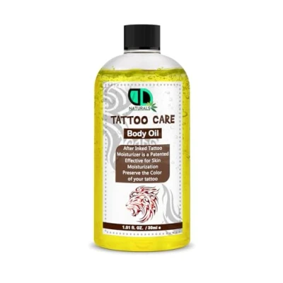 Image of Tattoo Skin Moisturiser and Aftercare Oil Intense Care Ointment, Formulated with Provitamin, Natural Organic