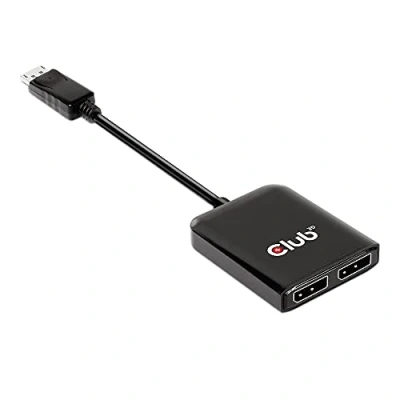 Image of Club 3D Multi Stream Transport (MST) Hub DisplayPort™ 1.4 to Dual Monitor 4K60Hz