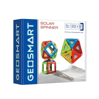 Image of GeoSmart Solar Spinner, Magnetic Construction Set, 23 pieces, 5+ Years