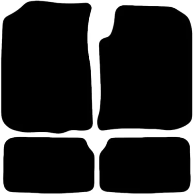 Image of Carsio Carpet Car Mats For Rover 75 1999 2005 Tailored Fit Floor Mat Set Complete Accessory Black Custom Fitted All Weather, Anti Slip Backing &amp; Trim