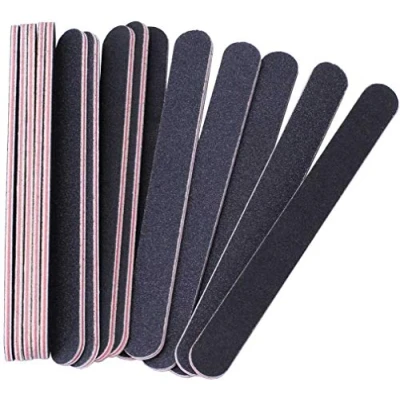 Image of 15Pcs Nail Files Double Sided Emery Board (100/180 Grit) Buffering for Home and Salon Use