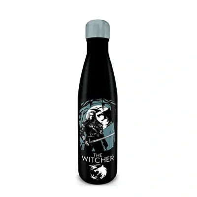 Image of Pyramid International The Witcher Metal Bottle (Chaos Design) Drinks 19oz/540ml Official Merchandise