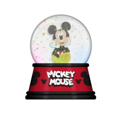 Image of Disney Mickey Mouse Light Up Collectible Snow Globe 6 Inches Tall
