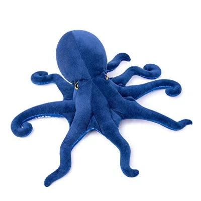 Image of lilizzhoumax Simulation octopus Plush Toy 85cm/33, Realistic Stuffed Animal Toy, Cute Super Soft Sea Home Decoration Gift for kids blue