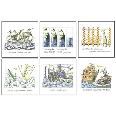 Image of Castle Melamine Simon Drew Set 1 Coasters of 6