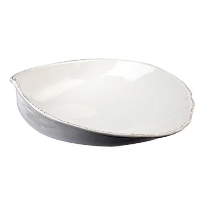 Image of VIRGINIA CASA Marina White Shell Serving Bowl 34x31cm Ceramic