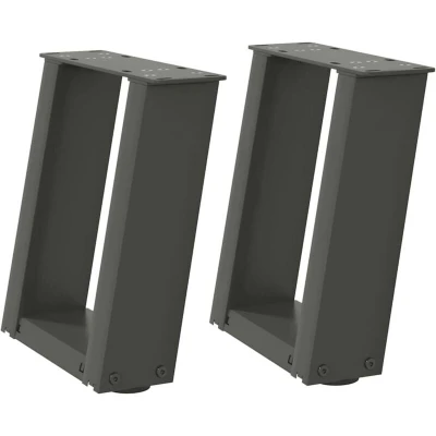 Image of vidaXL U Shaped Coffee Table Legs 2 Pieces Anthracite 30 x (30 31) cm in Steel