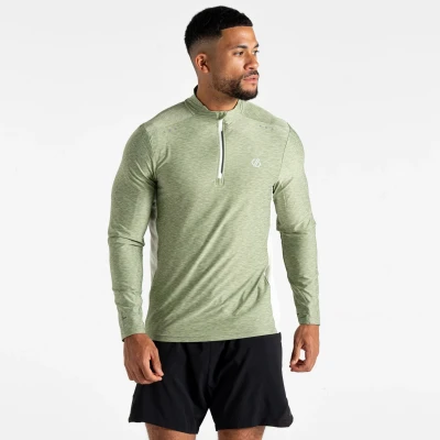 Image of Dare 2b Men&#039;s Lightweight Power Up III Jersey Hedge Green Marl, Size: Xxxl