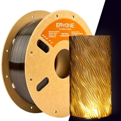 Image of ERYONE High Speed Translucent PETG Filament 1.75mm +/ 0.03mm, Rapid Filament, 3D Printing 30 500mm/s Hyper 1kg (2.2LBS)/Spool, Smoky