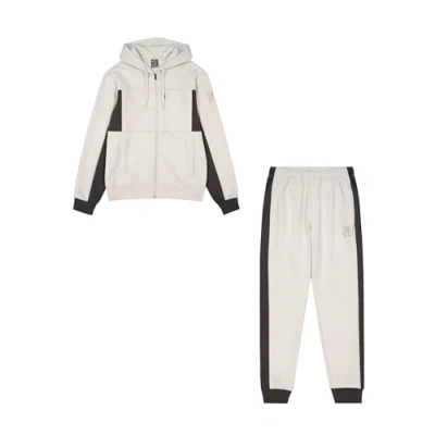 Image of Champion Hooded FULL ZIP SUIT Tracksuit, Men&#039;s, Size: Large, Silver lining/phantom