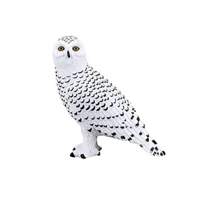Image of MOJO Snowy Owl Wildlife Woodland Bird Animal Model Toy Figure