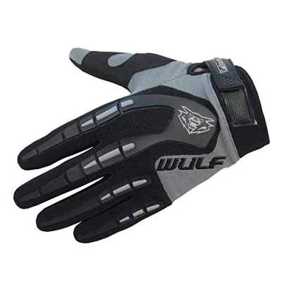 Image of Wulfsport Adult Attack Motocross Gloves MX Motorcycle Motorbike Gray S