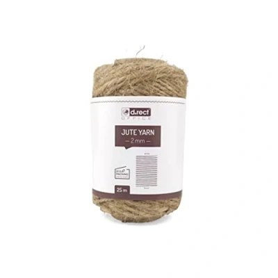 Image of D.RECT 800200 Jute Cord, Natural, 25 m