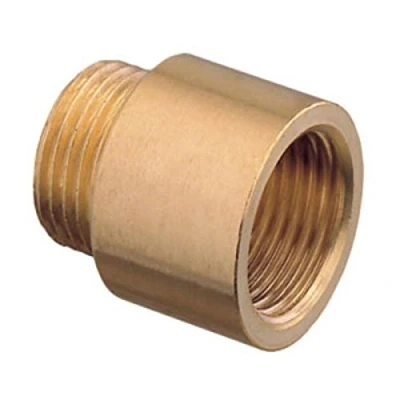 Image of 1&quot; Bsp Pipe Thread Extension Female x Male Cast Iron Brass 15mm Long