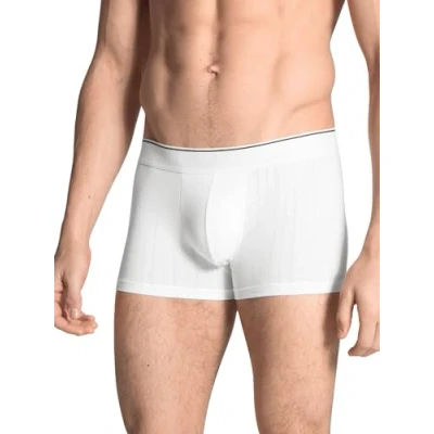 Image of CALIDA Men&#039;s Pure &amp; Style Boxers 3er Pack Shorts, Semi transparent, White, 46 48