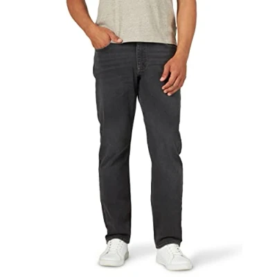Image of Wrangler Authentics Men&#039;s Athletic Fit Stretch Jean, Black Charcoal, 34W x 32L