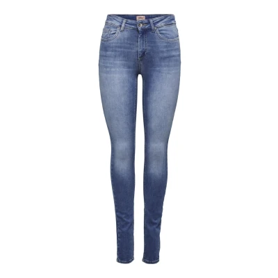 Image of ONLY Onlblush LIFE MID Skinny Jeans Fit, Women&#039;s, Size: Lx32, Medium blue denim
