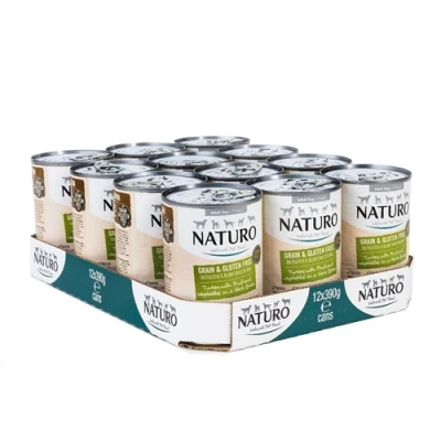Image of Naturo Adult Dog Grain &amp; Gluten Free Turkey in a Herb Gravy, 390g X12