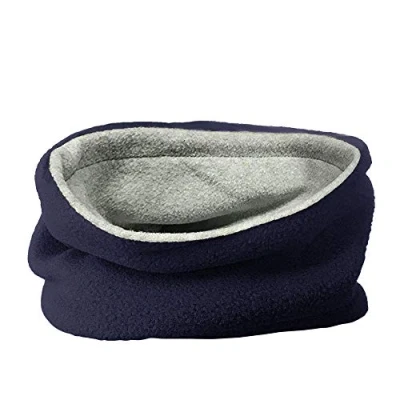 Image of TOSKATOK® Childrens Kids Boys Girls Warm Winter Reversible Soft Fleece Snood Neckwarmer Scarf NAVY
