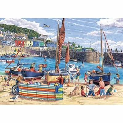 Image of Otter House Gift Jigsaw Puzzle 1000 Piece Harbour Scene (76392)