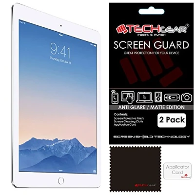 Image of TECHGEAR [Pack of 2] Anti Glare Screen Protectors for iPad Pro 12.9&quot; (2017/2015) Matte Lcd Protector Guards Compatible with Apple 12.9 inch 2017/2015