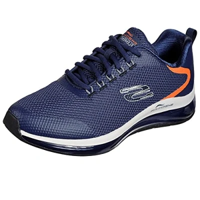 Image of Skechers Men&#039;s Skech air Element 2.0 Lomarc Trainers, Navy Mesh Synthetic Trim, 9.5 UK