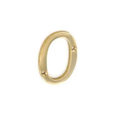 Image of SEC 50MM Brass Numeral 0 S2480