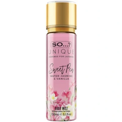 Image of So…? Unique Womens Vegan Sweet Pea Body Mist Fragrance Spray 150ml