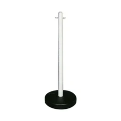 Image of VFM White Free standing Post With Circular Plastic Base 328349