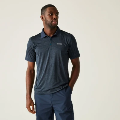 Image of Regatta Mens Remex II Jersey Polo Shirt Top M Navy
