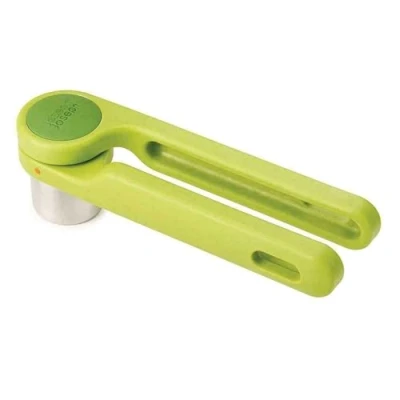 Image of Joseph Helix Garlic Press, easy crush action, dishwasher safe Green, 24