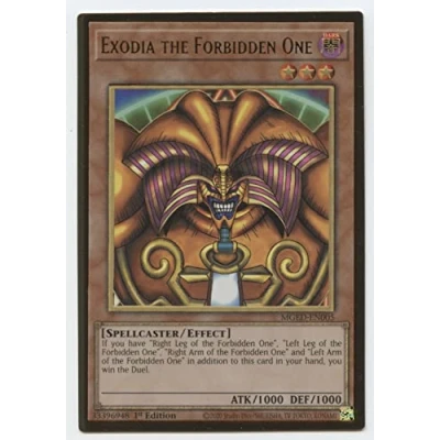 Image of Exodia The Forbidden One MGED EN005 Premium Gold Rare 1st Edition