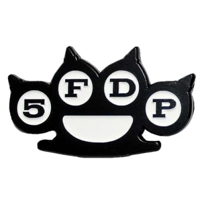 Image of Rock Off officially licensed products Five Finger Death Punch Knuckles Pin Badge One Size